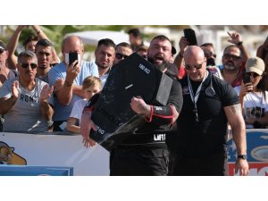 Antalya’da Strongman mücadelesi nefesleri kesti