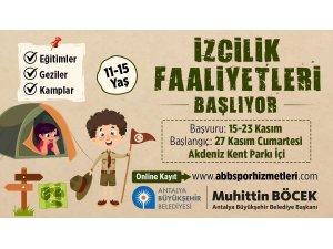 11-15 yaş grubu çocuklara yönelik izcilik faaliyetleri başlıyor