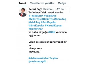 Başkan Ergü, Kılıçdaroğlu’na taşlık alan gösterdi