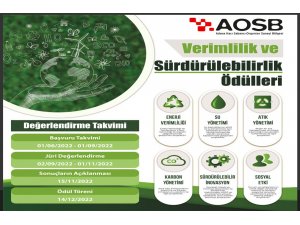 AOSB’den verimlilik ve sürdürülebilirlik ödülleri