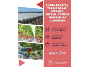 Adana’ya dev yatırım müjdesi