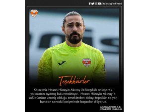 Adanaspor, kaleci Hasan Hüseyin Akınay ile yolları ayırdı