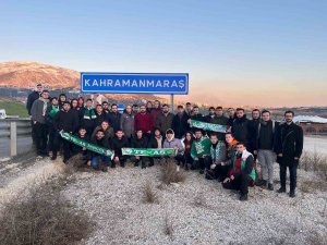 Bursaspor taraftarı deprem bölgesinde