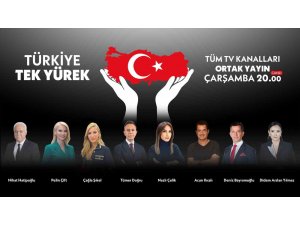 Televizyon kanallarından depremzedeler için ortak yayın: “Türkiye Tek Yürek”