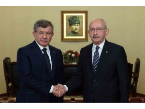 CHP lideri Kılıçdaroğlu Gelecek Partisi lideri Ahmet Davutoğlu’nu ağırladı