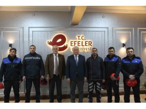 Efeler Zabıtası deprem bölgesinden döndü