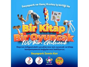 Depremzede çocuklar için ’100Bin Gülücük: Bir kitap bir oyuncak’ kampanyası