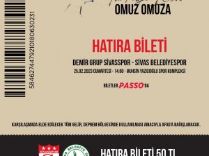 Sivasspor - Sivas Belediyespor maçının hatıra biletleri satışa çıktı