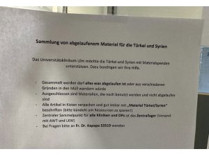 Almanya’da bir hastaneden tepki çeken duyuru: "Tarihi geçmiş ürünleri depremzedelere gönderin"