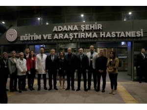KKTC Cumhurbaşkanı Ersin Tatar, Adana Şehir Hastanesi’nde hastaları ziyaret etti
