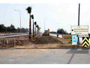 Manavgat Belediyesi’nden çevre yoluna modern sulama sistemi