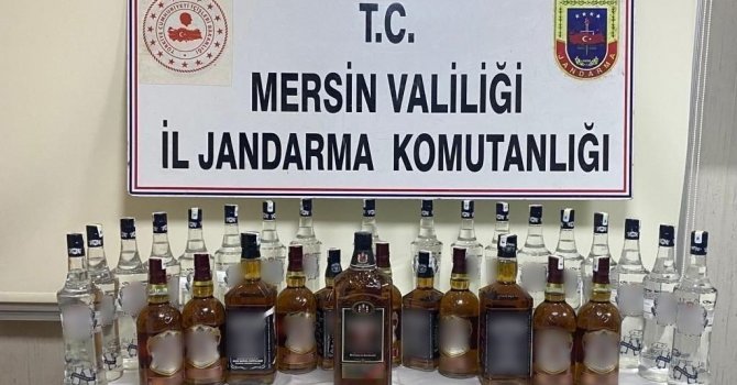 Mersin’de kaçak alkol ve sigara operasyonu