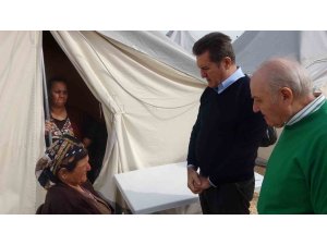 TDP Genel Başkanı Sarıgül, Hatay’da çadır kentteki depremzedeleri ziyaret etti