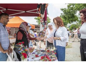 Kadınlar, Mersin Büyükşehir’in destekleriyle üretmeye devam ediyor