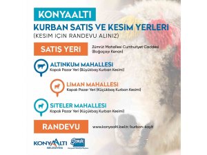 Konyaaltı’nda randevulu ücretsiz kurban kesimi