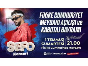 Finike Cumhuriyet Meydanı Sefo konseri ile açılıyor