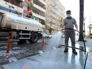 60 bin litre dezenfektan kullanıldı