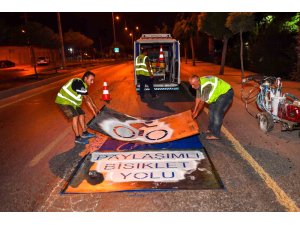 Mersin’de ’Paylaşımlı bisiklet yolu’ uygulamasına başladı