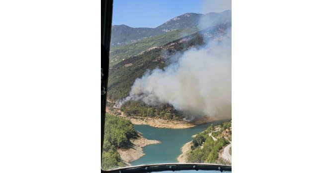 Alanya’da orman yangını başladı