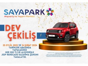 Sayapark AVM çekilişle cip veriyor