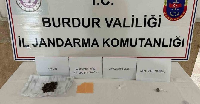 Burdur’da jandarmanın uyuşturucu operasyonlarında 3 şahıs tutuklandı