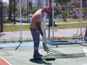 Büyükşehir açık spor alanlarını yeniledi