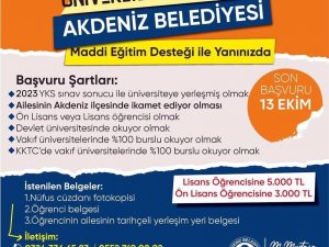 Akdeniz’de eğitim desteği başvuruları başladı