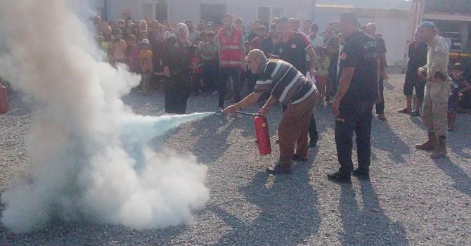 Hatay’da yangın tatbikatı yapıldı