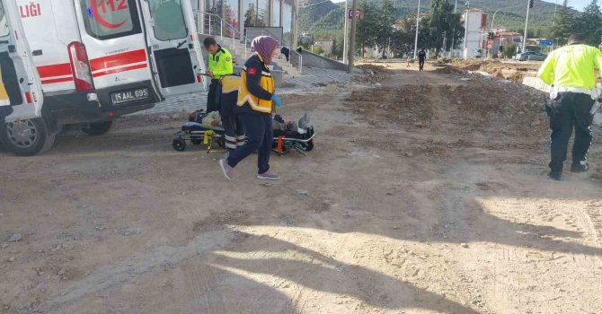 Burdur’da dere ıslah projesinde inşaat alanına düşen 2 işçi yaralandı