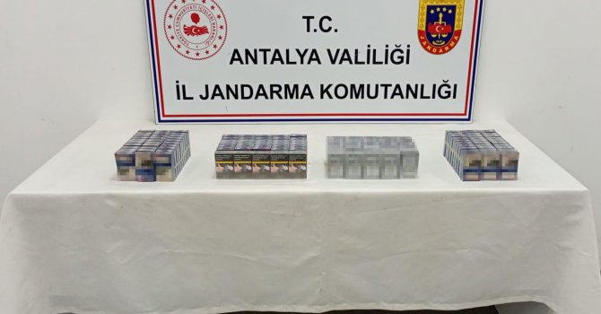 Antalya’da jandarmadan kaçak tütün mamülleri denetimi