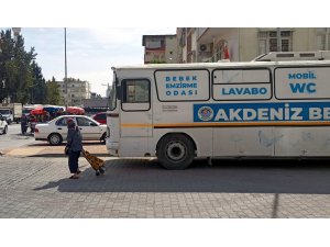 Akdeniz’de pazar yerlerine mobil tuvalet kuruluyor