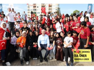 Cumhuriyetin 100. yılı Akdeniz’de coşkuyla kutlandı