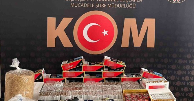 Burdur’da kaçak sigara operasyonunda 4 bin 596 adet doldurulmuş makaron ele geçirildi