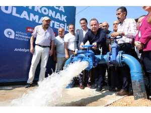 Kumlucalı üreticiler kapalı devre sulama tesisinden memnun