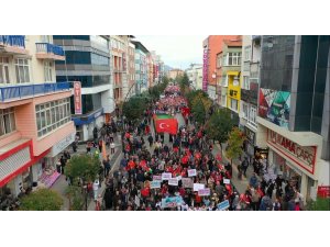 Isparta’da Filistin’e destek yürüyüşü