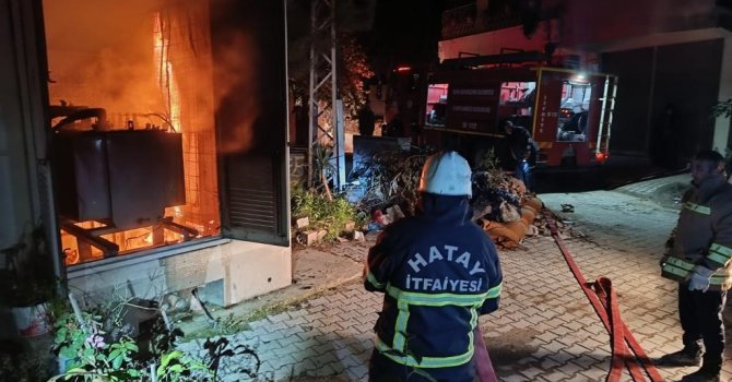 Hatay’da trafo yangını çıktı