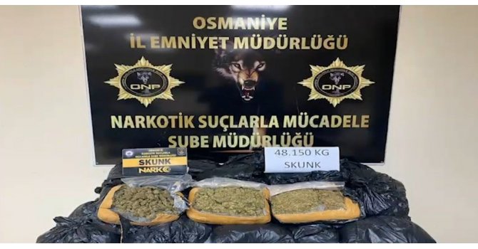 Osmaniye’de 48 kilo sentetik uyuşturucu ele geçirildi