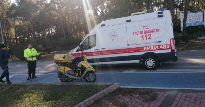 Manavgat’taki kazada motosiklet sürücüsü yaralandı