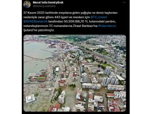 İskenderun’da deniz taşkınından zarar gören vatandaşların yardımları hesaplarına yatırıldı