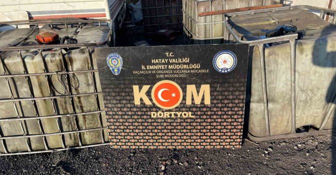 Payas’ta 3 bin 250 litre kaçak akaryakıt ele geçirildi