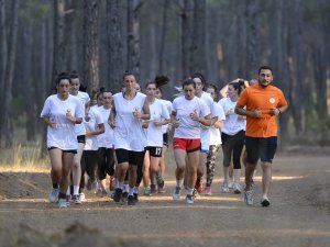 İlk antrenman Güver Uçurumu’nda