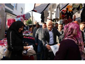 Başkan Gültak, pazar yerinde vatandaşların taleplerini dinledi