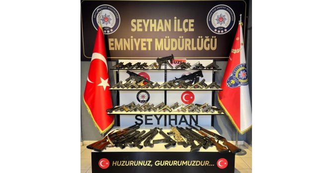 Seyhan’da 60 ruhsatsız silah ele geçirildi, 10 kişi tutuklandı