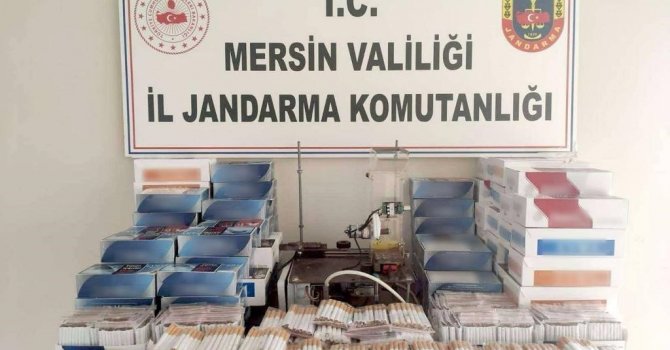 Mersin’de 100 bin kaçak makaron ele geçirildi