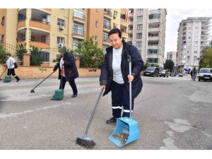 Çukurova’nın kadın temizlik ekipleri işbaşında