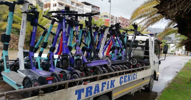 Alanya’da e-scooterlara 84 bin lira ceza uygulandı