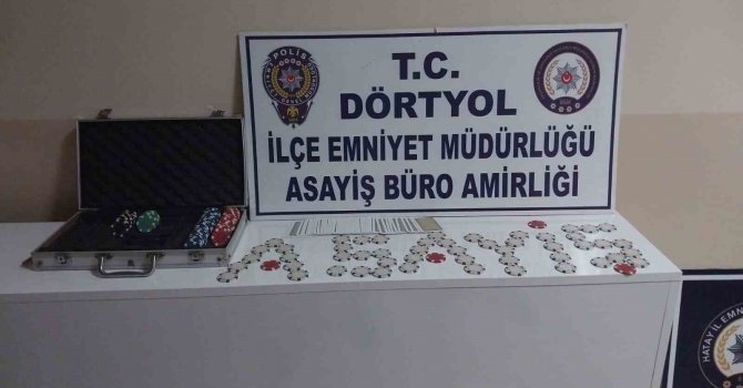 Dörtyol’da iş yerinde kumar oynayan şahıslara 38 bin 550 lira idari para cezası uygulandı