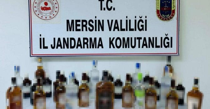 Mersin’de kaçak alkol ticareti yapan 3 şüpheli yakalandı