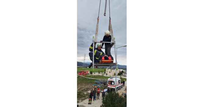 Antakya’da arıtma tesisi onarımında kaza: 1 yaralı