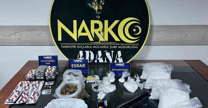 Adana’da 4 kilo metamfetamin ele geçirildi: 4 kişi tutuklandı